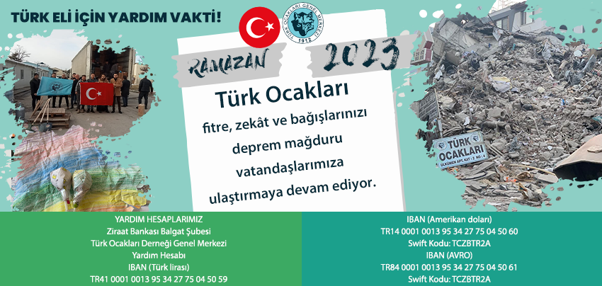Türk Eli İçin Yardım Vakti!